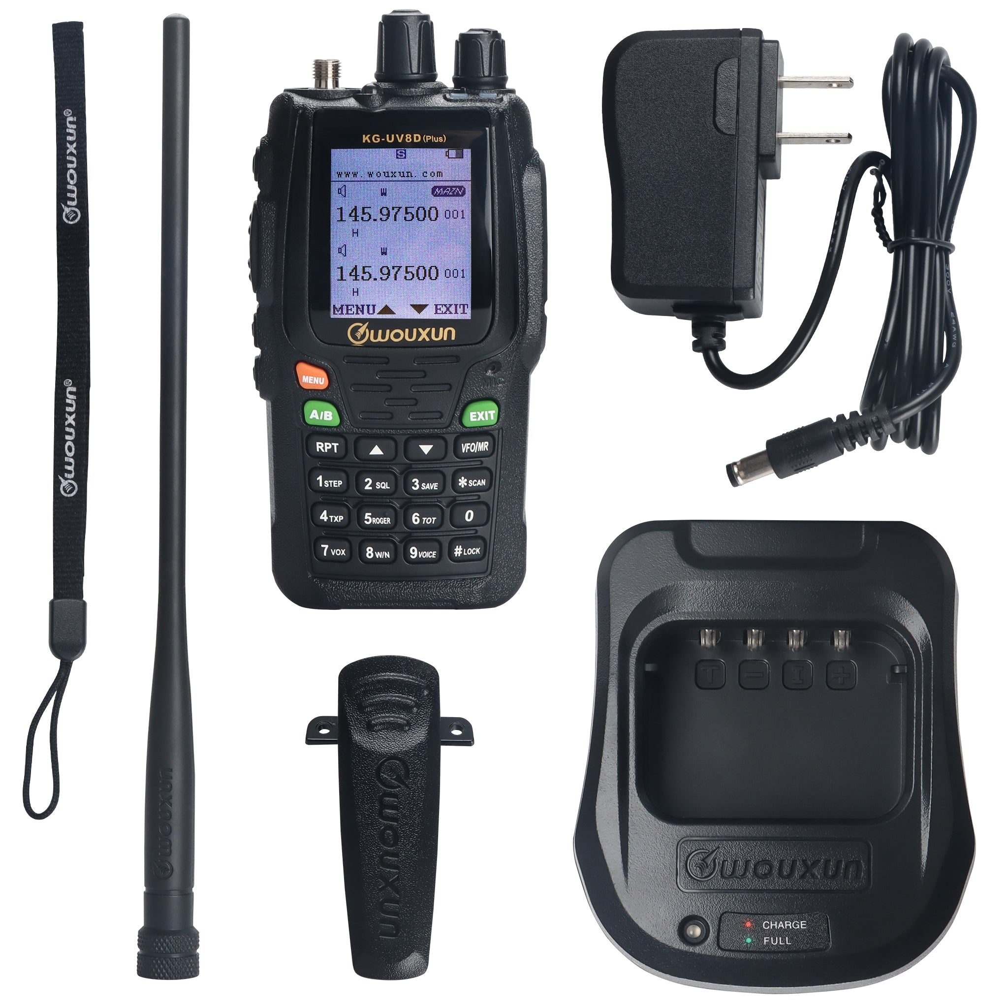 Wouxun KG-UV8D(Plus) Dual Bands, Voice Encryption Amateur Radio 144-148 MHz 430-450 MHz